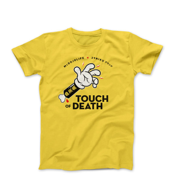 29niku x mcdojolife t shirt touch of death yellow