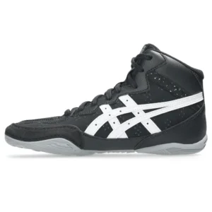 asics wrestling shoes kids matflex 8 gs black:white 4a