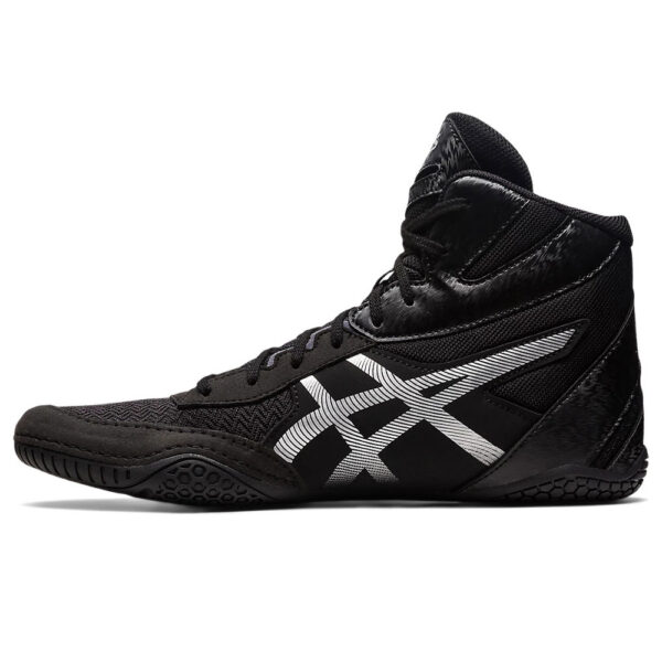 asics wrestling shoes matcontrol 3 black silver 2a