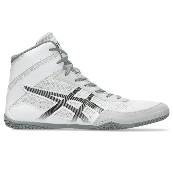 asics wrestling shoes matcontrol 3 white:gunmetal 1
