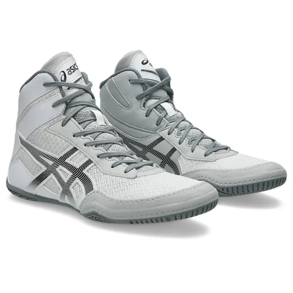 asics wrestling shoes matcontrol 3 white/gunmetal