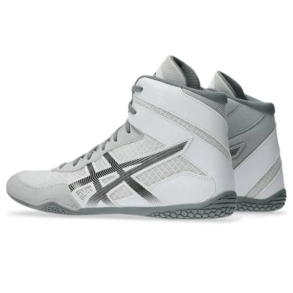 asics wrestling shoes matcontrol 3 white:gunmetal 3
