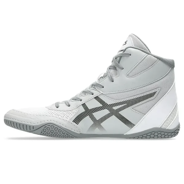 asics wrestling shoes matcontrol 3 white:gunmetal 4
