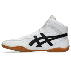 asics wrestling shoes matflex 8 white:black 4a