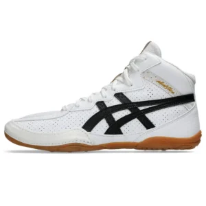 asics wrestling shoes matflex 8 white:black 5a