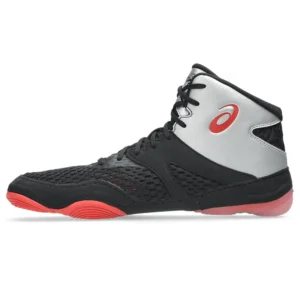 asics wrestling shoes split elite classic black:red 3a