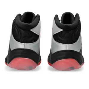 asics wrestling shoes split elite classic black:red 6a