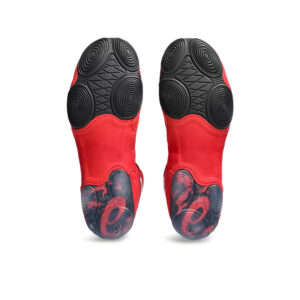 asics wrestling shoes split elite classic red black 4