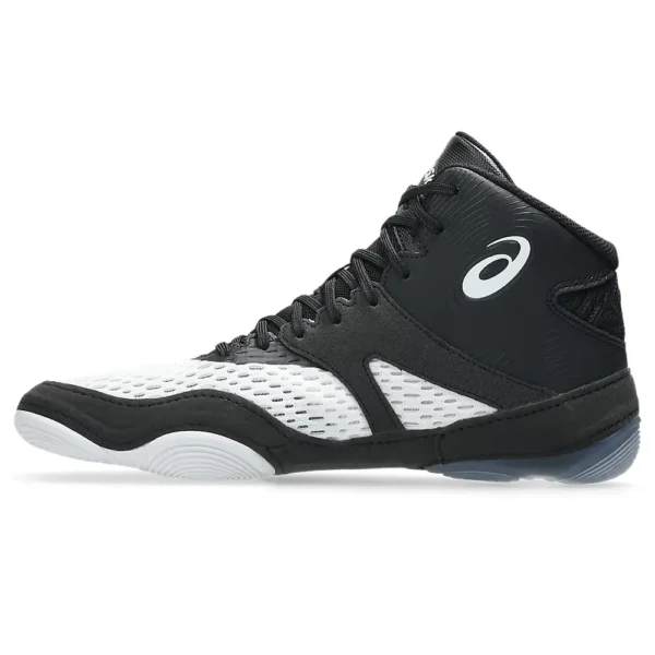 asics wrestling shoes split elite classic white:black 4