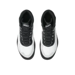 asics wrestling shoes split elite classic white:black 6