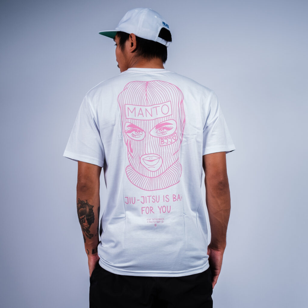 Ktof Manto x KTOF T-shirt Balaclava white - Rebelz