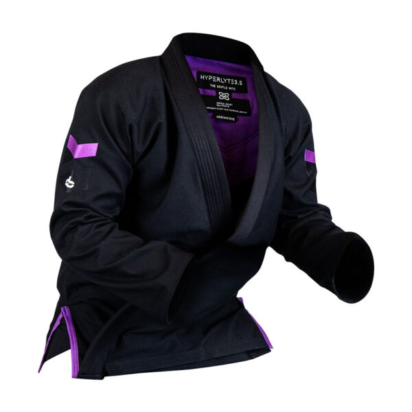 hyperfly bjj gi hyperlyte 3.5 black purple 3