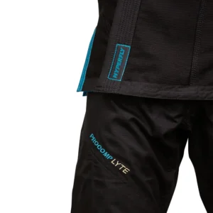 hyperfly bjj gi procomp lyte black:ocean gold 3