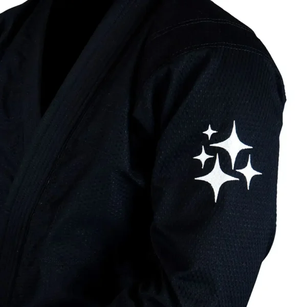 hyperfly bjj gi starlyte iii black:white 3