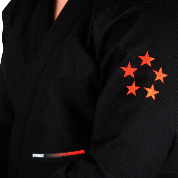 hyperfly bjj gi starlyte x black red 2