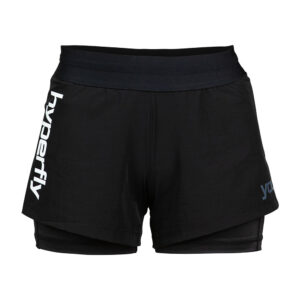 hyperfly flygirl fight shorts black white 1
