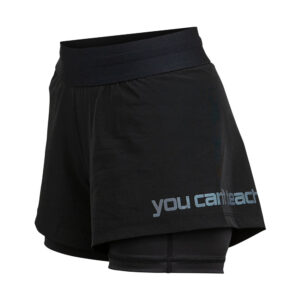 hyperfly flygirl fight shorts black white 4