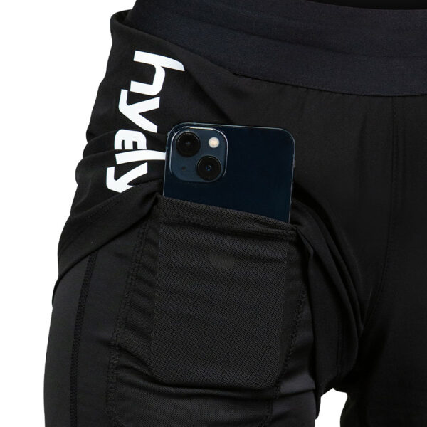 hyperfly flygirl fight shorts black white 5