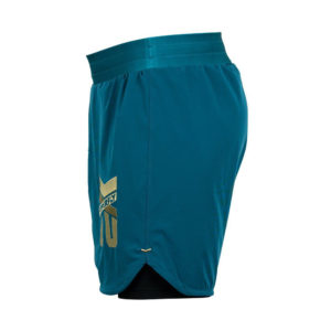 hyperfly grappling shorts icon teal gold 4