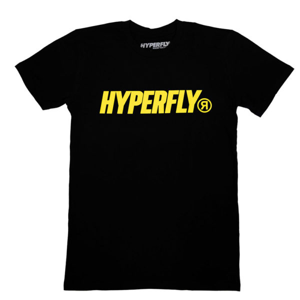 hyperfly t shirt black yellow