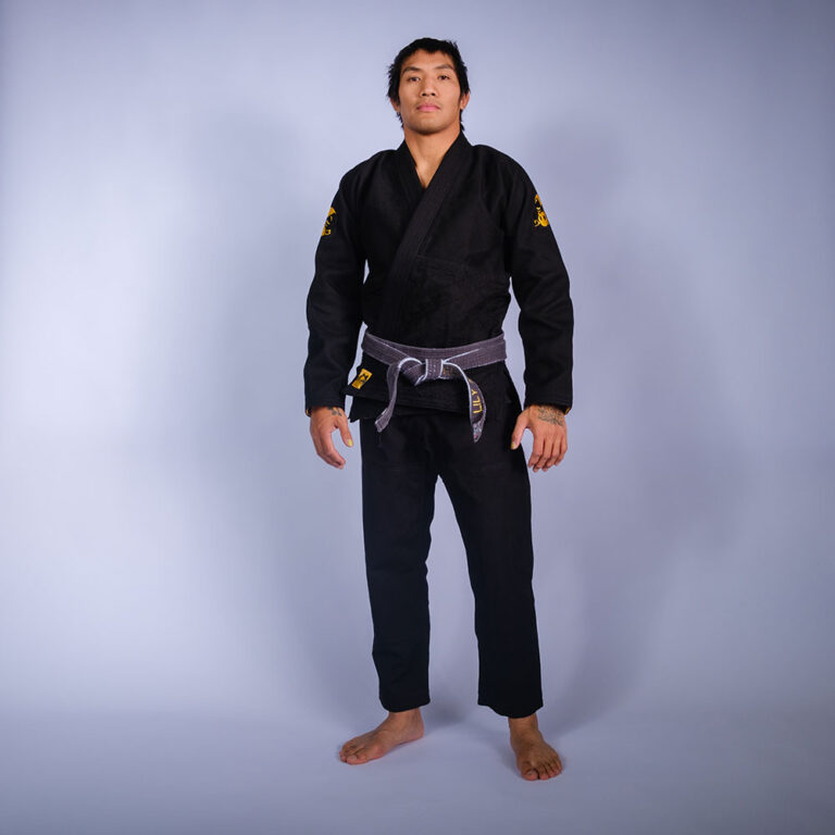 Inverted Gear BJJ Gi Old School V2 black - Rebelz