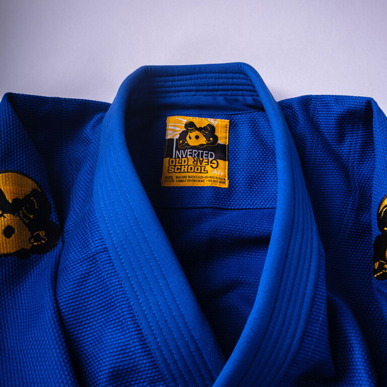 Inverted Gear BJJ Gi Old School V2 blue - Rebelz