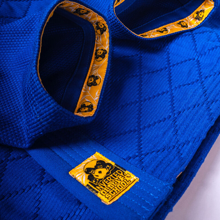 Inverted Gear BJJ Gi Old School V2 blue - Rebelz