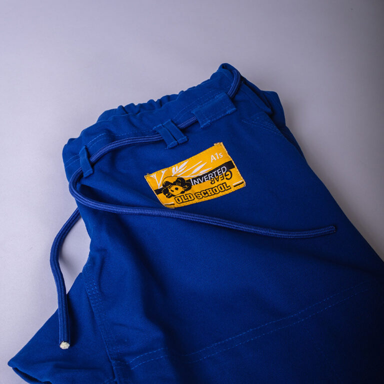 Inverted Gear BJJ Gi Old School V2 blue - Rebelz