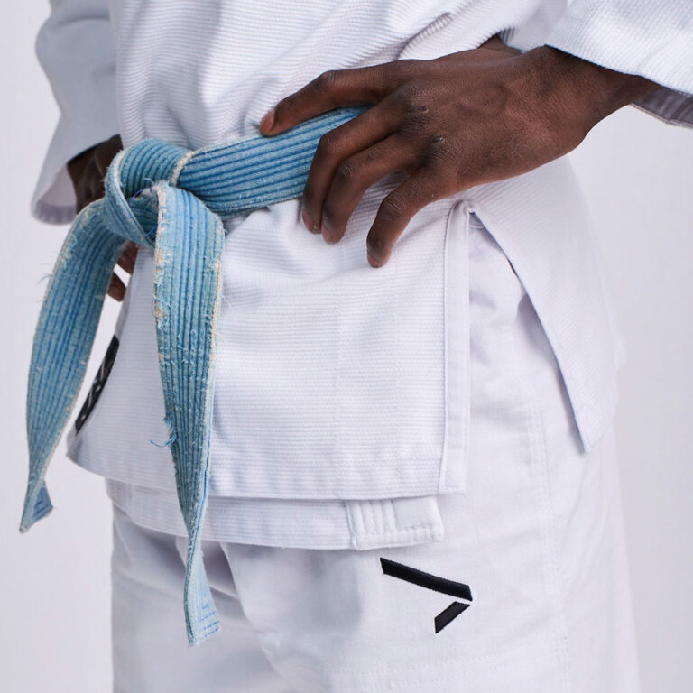 Ippon Gear Rookie Tuta BJJ Brazilian Jiu Jitsu Per Bambini E Ragazzi - Blu, Taglia Unica (Selezionare La Misura), Giacca 350g/m² - 2