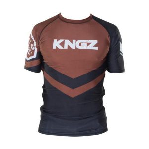 kingz rashguard ranked short sleeve brun 1