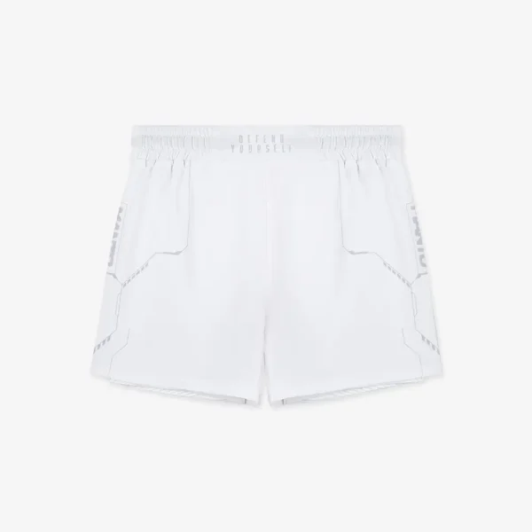 manto shorts 2 in 1 shield white 1
