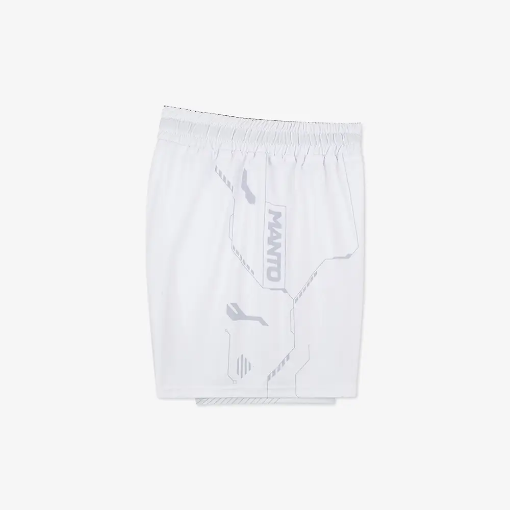 manto shorts 2 in 1 shield white 3
