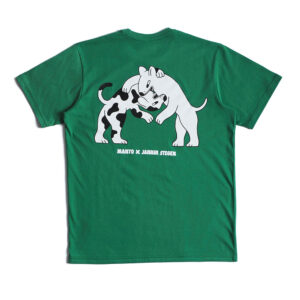 manto t shirt dogs green 2
