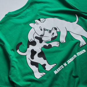 manto t shirt dogs green 3