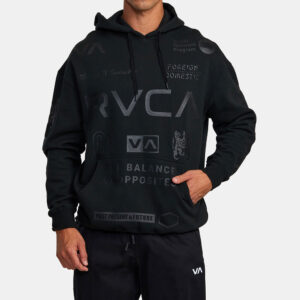 rvca hoodie all brand black black 1