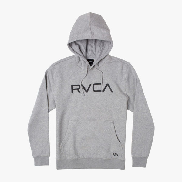 rvca hoodie big logo grey 1
