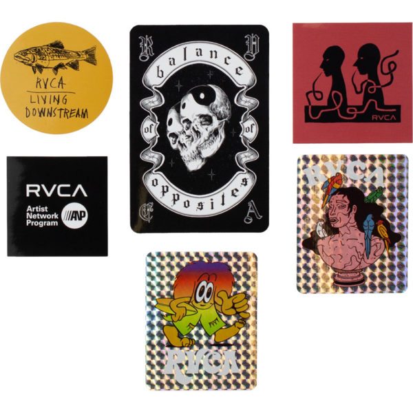 rvca sticker pack 2