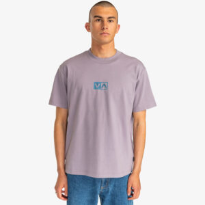 rvca t shirt balance flock purple 3