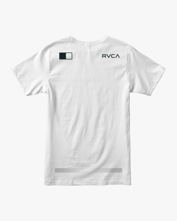 rvca t shirt pix bar white 2