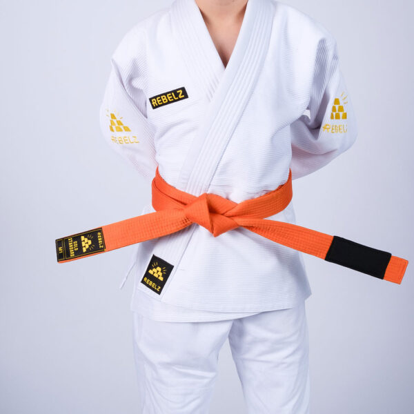 rebelz bjj belts kids gold standard orange