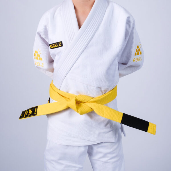 rebelz bjj belts kids gold standard yellow