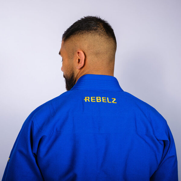 rebelz bjj gi gold standard 3 blue 5