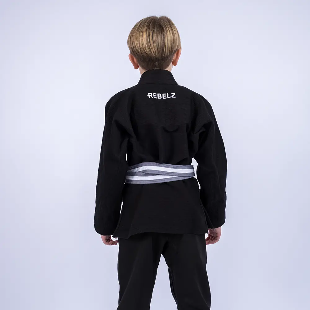 rebelz bjj gi kids academy 2 svart 2