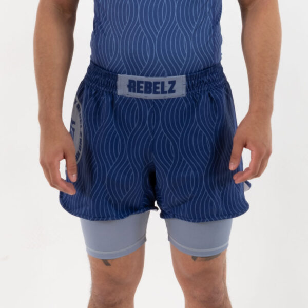 rebelz combination shorts hinode silver blue 4