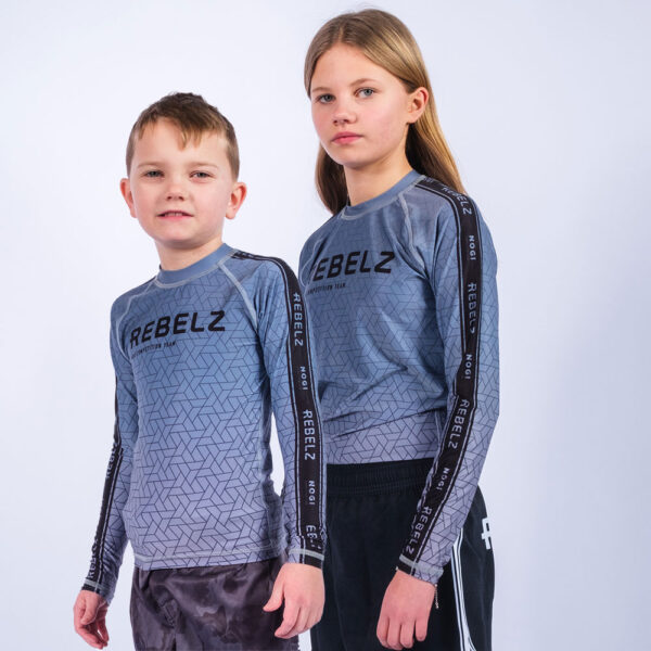 rebelz rashguard kids ranked grey