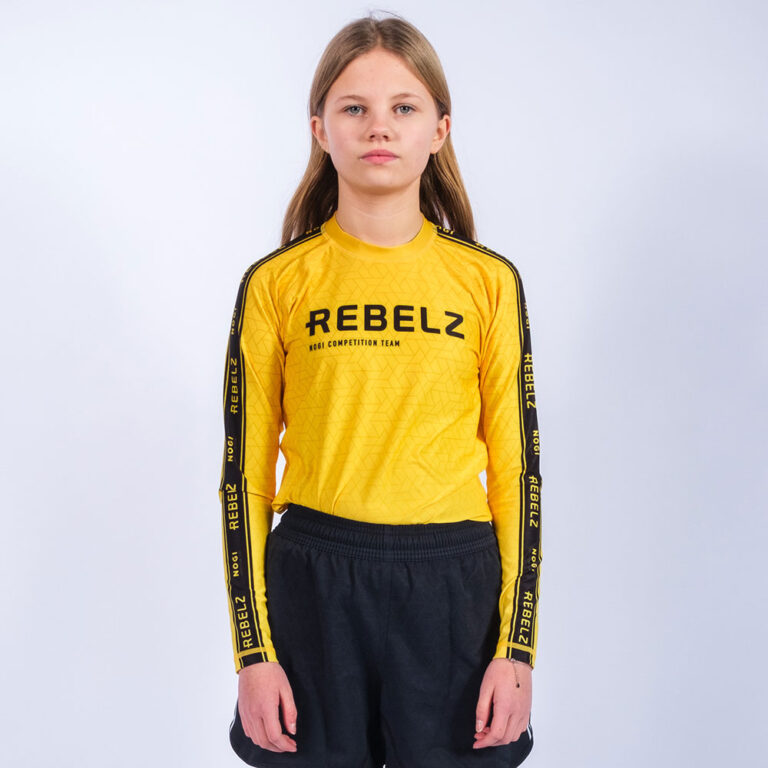 Rebelz Rashguard Kids Ranked yellow - Rebelz