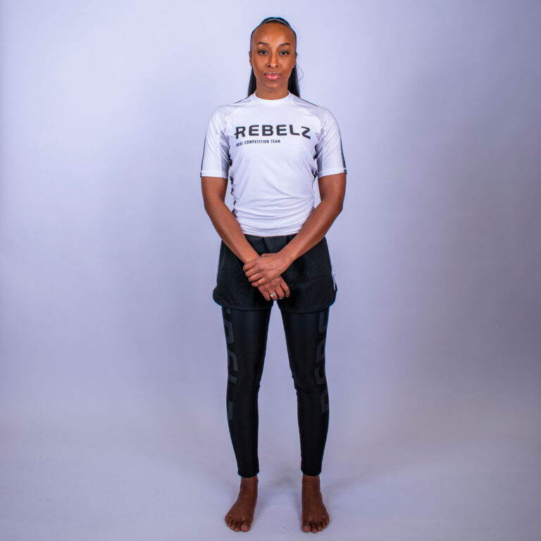 Rebelz Rashguard Ranked white - Rebelz