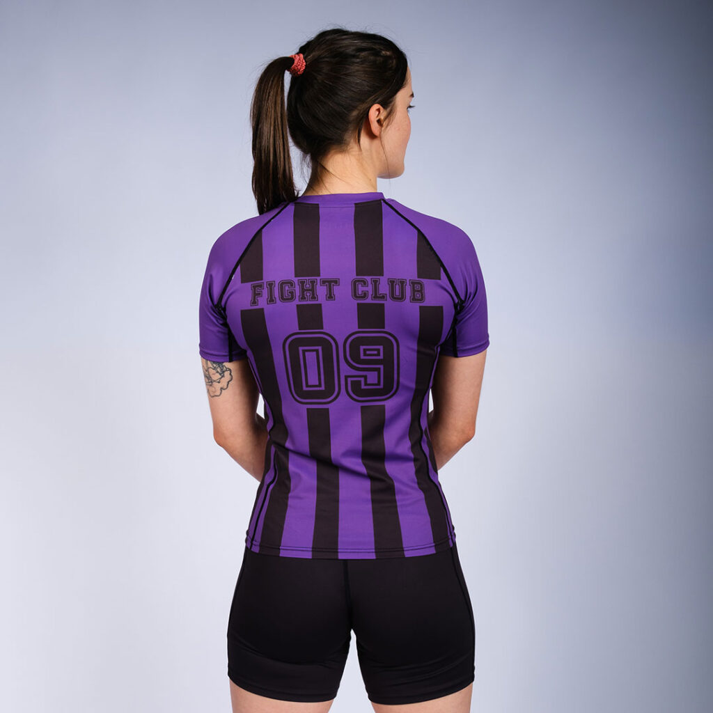 Rebelz Rashguard Women Ranked Fight Club purple Rebelz