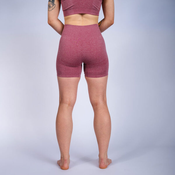 rebelz seamless shorts women gold standard red 4