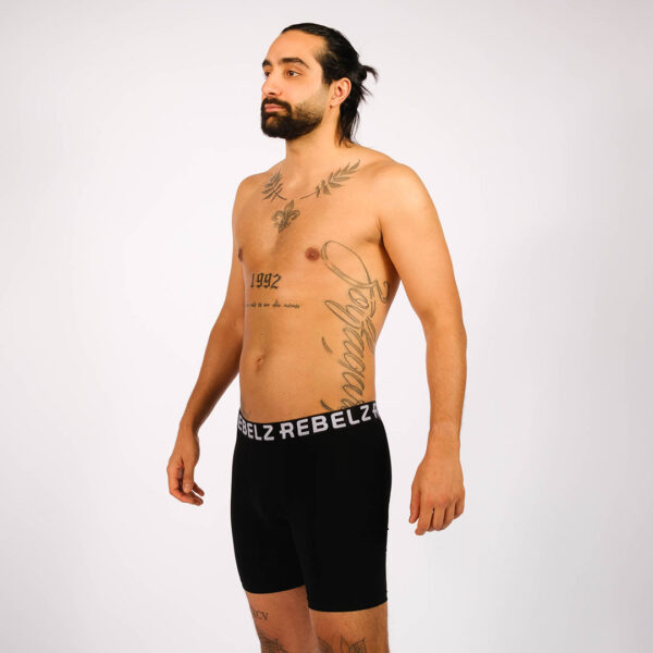 rebelz underwear boxers solid black 1